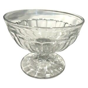 Vintage Heisey Glass Narrow Flute Clear Footed Sherbet/Dessert Bowl